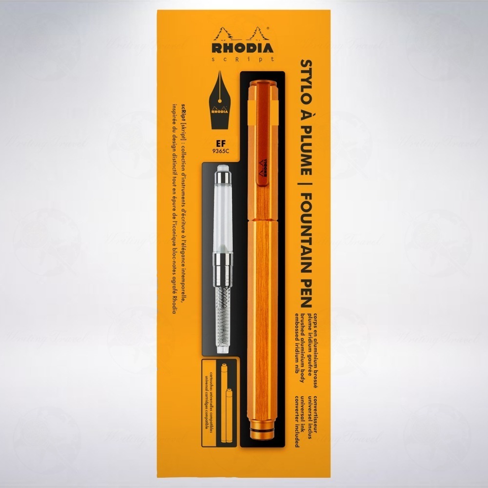 法國 RHODIA scRipt 經典鋼筆: 橘色/Orange-細節圖3