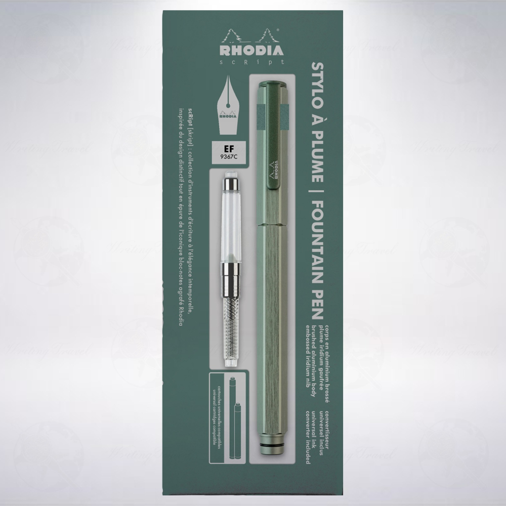 法國 RHODIA scRipt 經典鋼筆: 鼠尾草綠/Sage Green-細節圖3