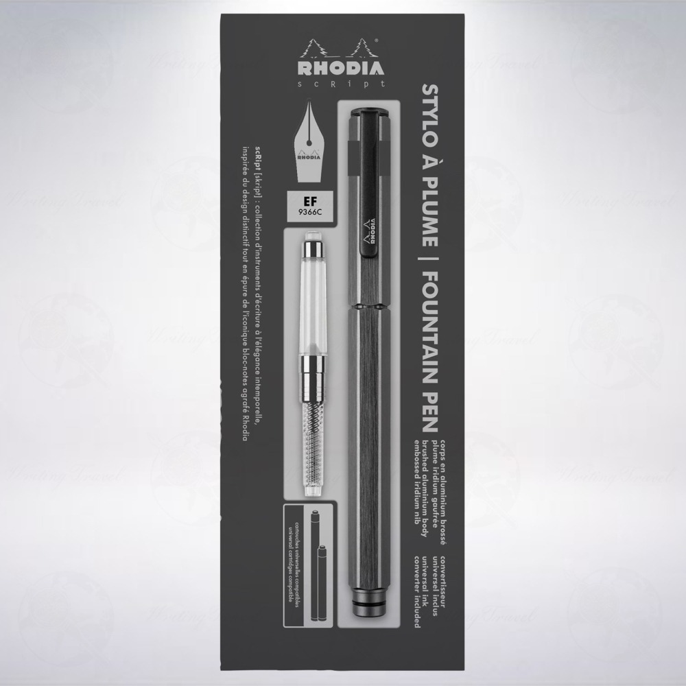 法國 RHODIA scRipt 經典鋼筆: 鈦色/Titanium-細節圖3