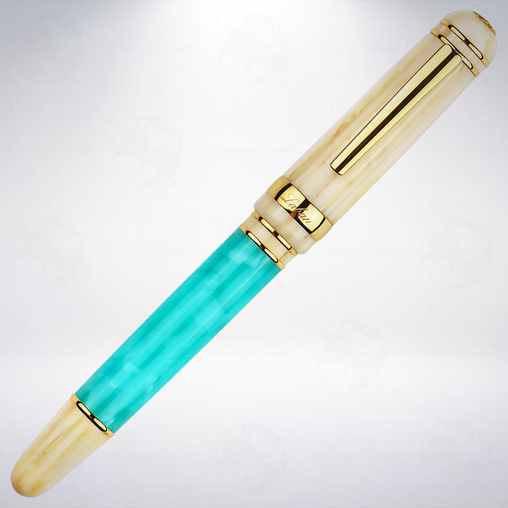 台灣 LABAN 壓克力14K彈性尖鋼筆: 青湖/Lagoon-細節圖2