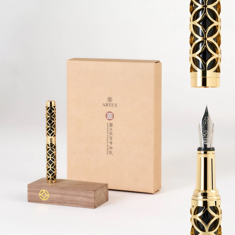 台灣 ARTEX 雅特仕 國立故宮聯名限定 招財進寶鋼筆禮盒-細節圖3