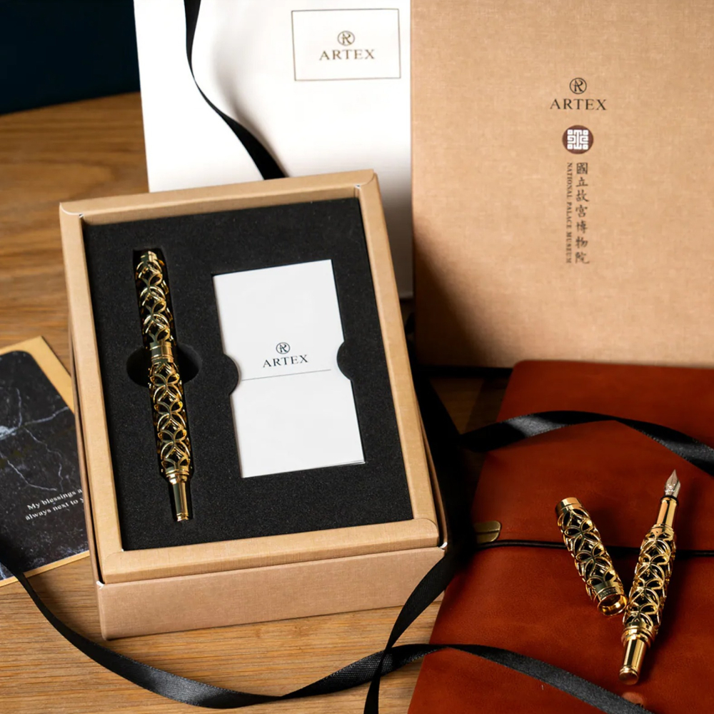 台灣 ARTEX 雅特仕 國立故宮聯名限定 招財進寶鋼筆禮盒-細節圖4