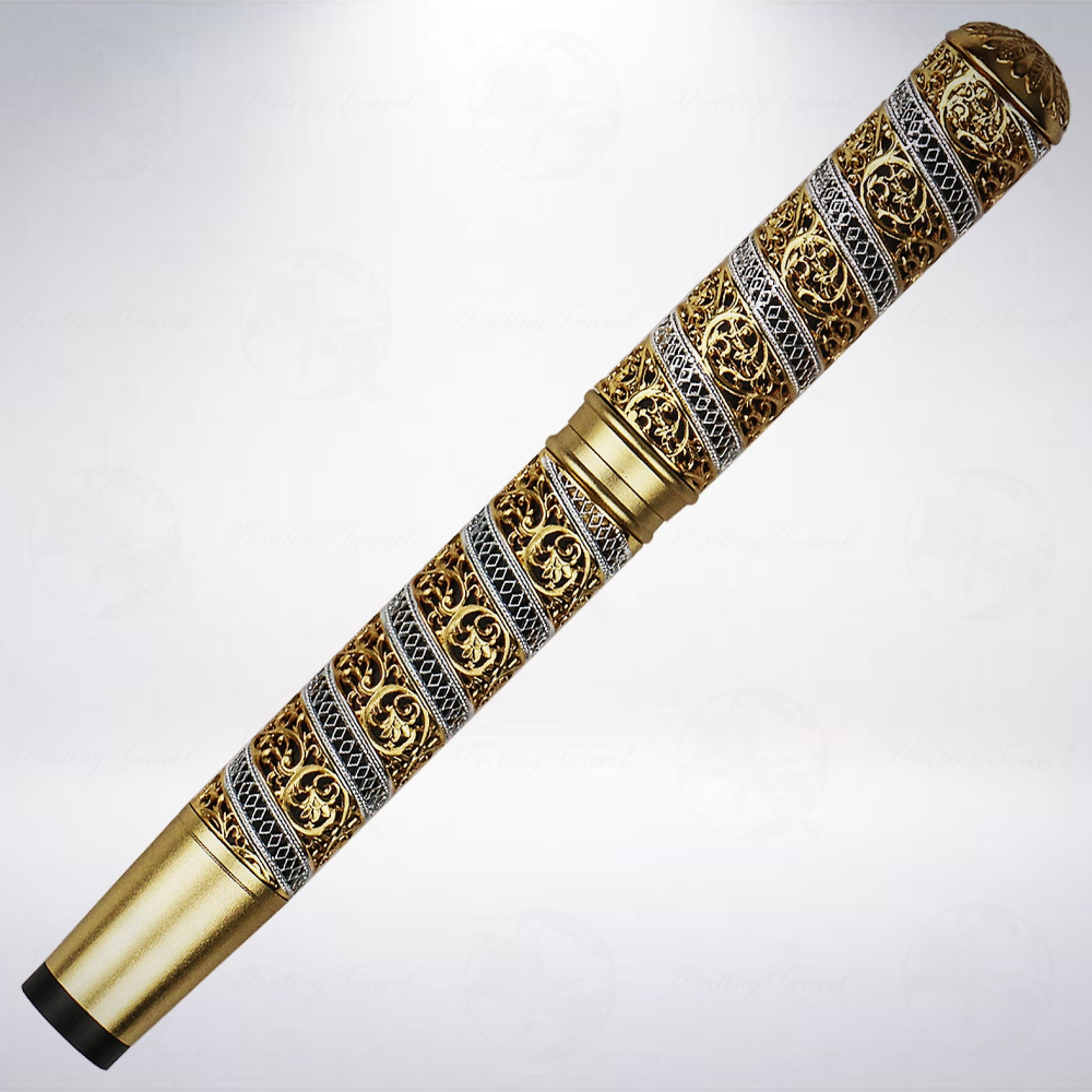 浮雕工藝白銅鍍金款鋼筆: 星雲/Galaxy-細節圖2