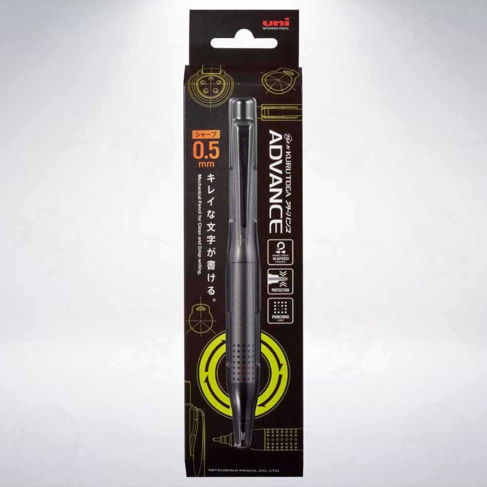 日本 三菱鉛筆 uni KURU TOGA Advance II 轉轉自動鉛筆: 金屬槍色/Gunmetal-細節圖2