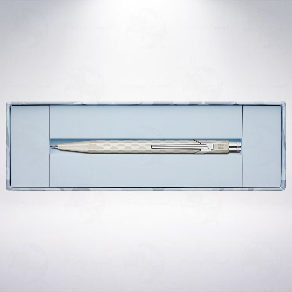 瑞士 卡達 CARAN D＇ACHE 844 Alpine Frost 2025聖誕限定版自動鉛筆: 霜白-細節圖2