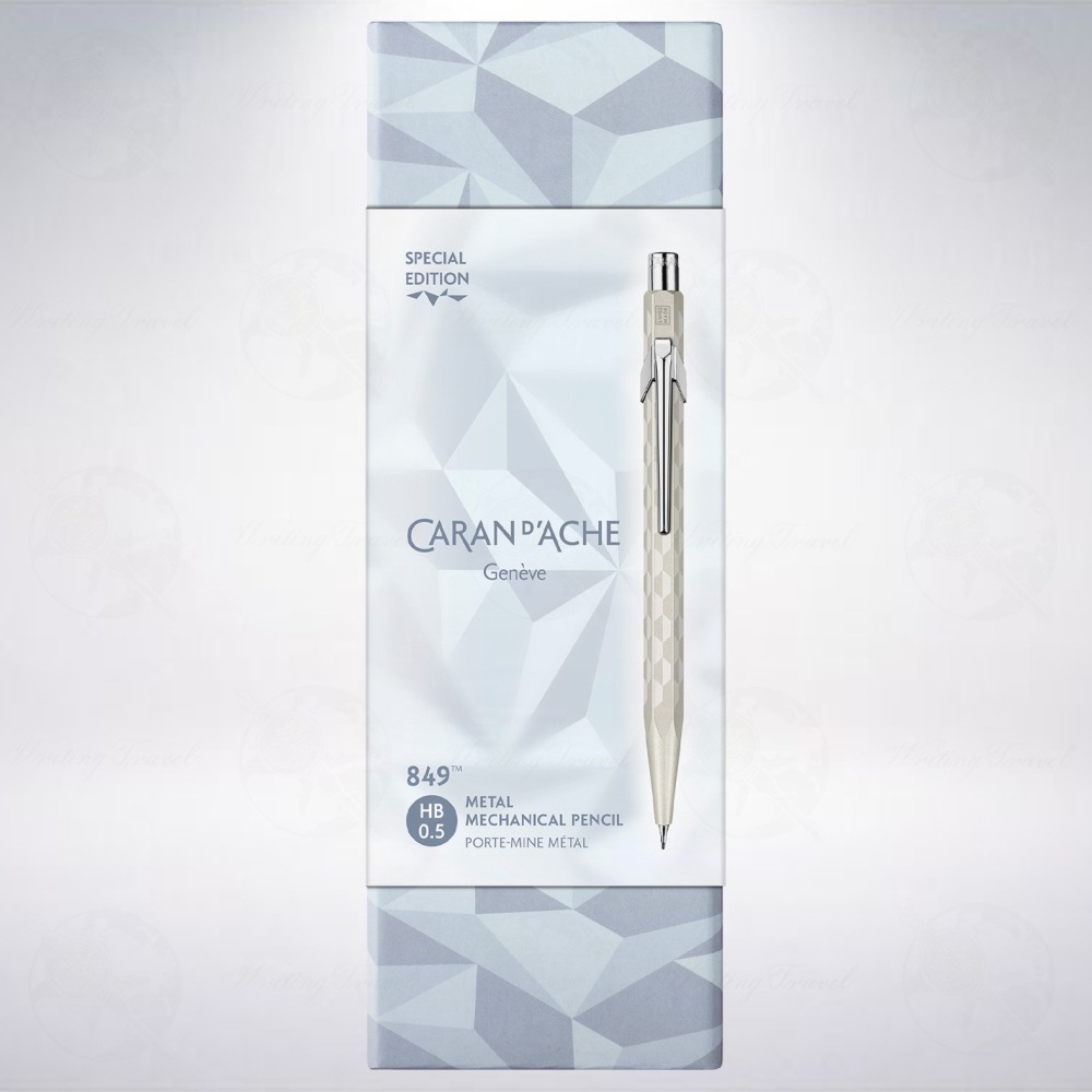 瑞士 卡達 CARAN D＇ACHE 844 Alpine Frost 2025聖誕限定版自動鉛筆: 霜白-細節圖3