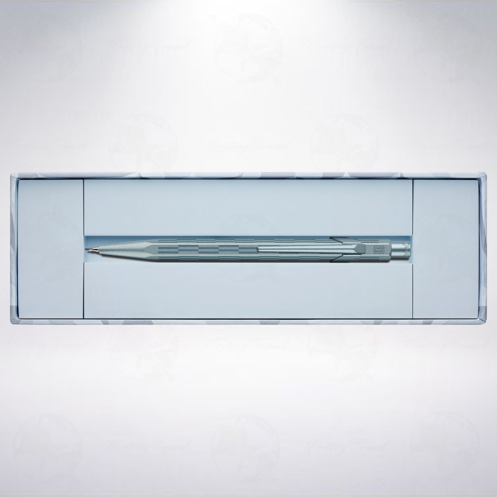 瑞士 卡達 CARAN D＇ACHE 844 Alpine Frost 2025聖誕限定版自動鉛筆: 冰川藍-細節圖2