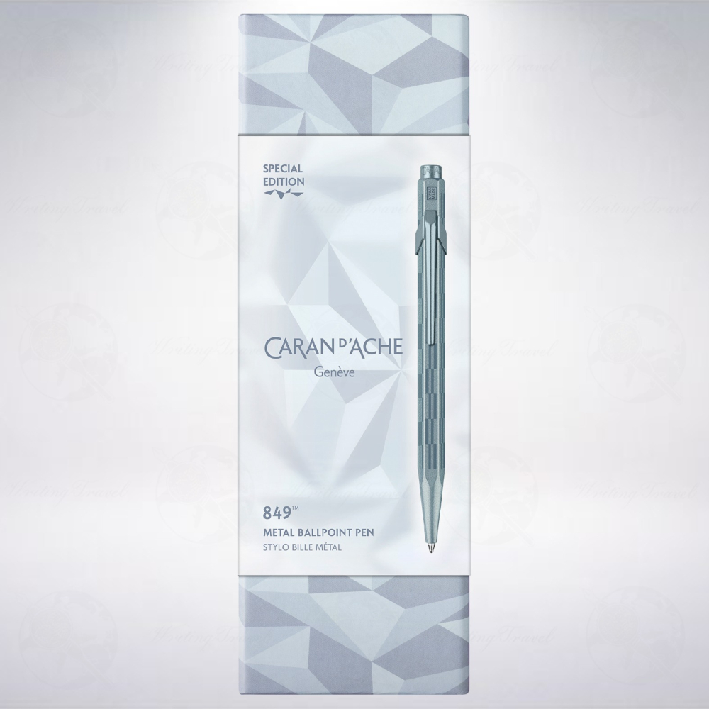 瑞士 卡達 CARAN D＇ACHE 849 Alpine Frost 2025聖誕限定版原子筆: 冰川藍-細節圖3