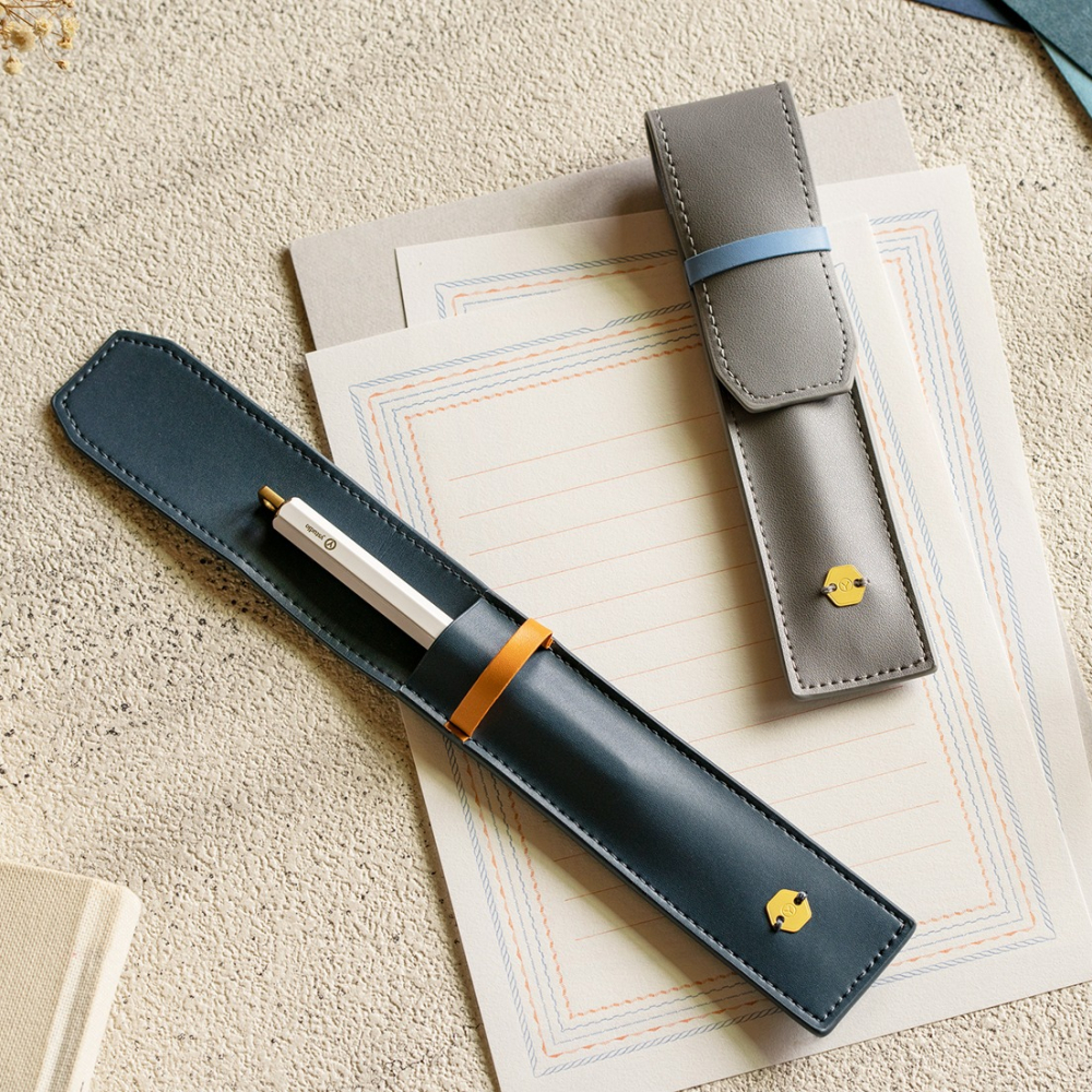 台灣 ystudio 物外設計 Classic Reflect 經典系列 單支裝筆套: 藍色/Blue-細節圖2