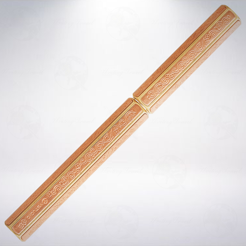 台灣 ystudio 物外設計 經典工藝系列 蘭紋錺金具鋼珠筆-細節圖2