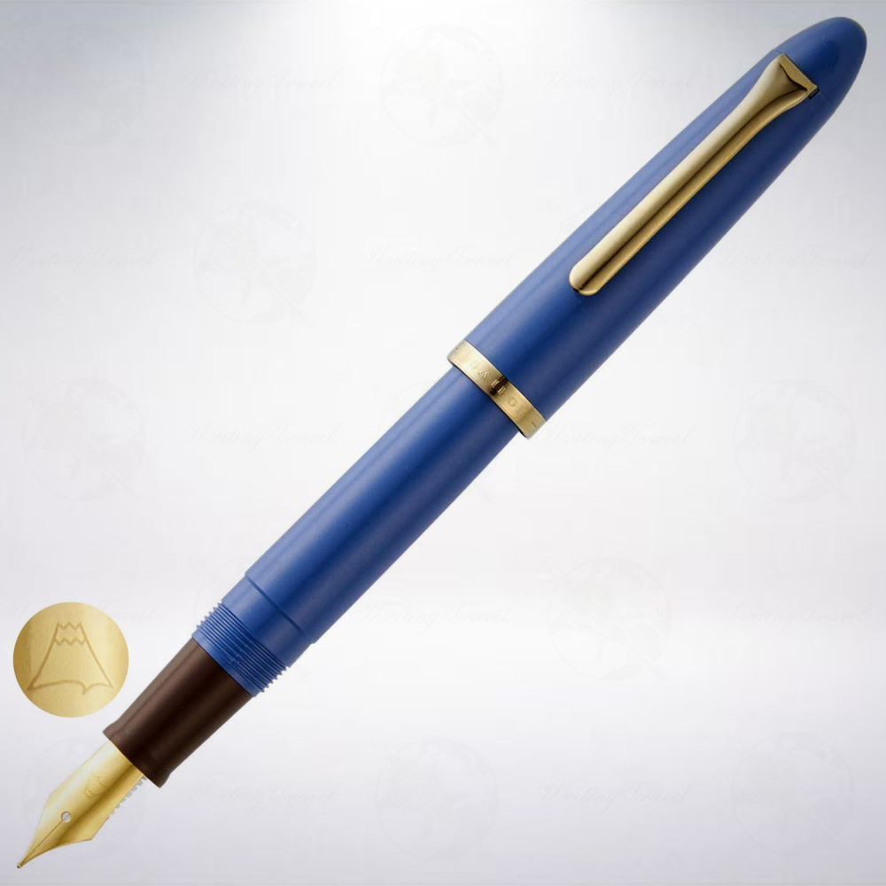 日本 寫樂 SAILOR PLUS CA.CREA PREMIUM CLOTH 筆記本限定聯名款鋼筆禮盒組: 海軍藍-細節圖2