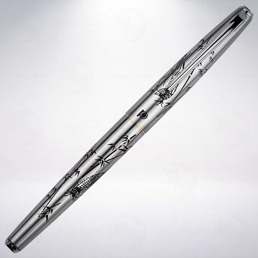 日本 Platinum 白金 14K 蝕刻鋼筆: 竹雞-細節圖2