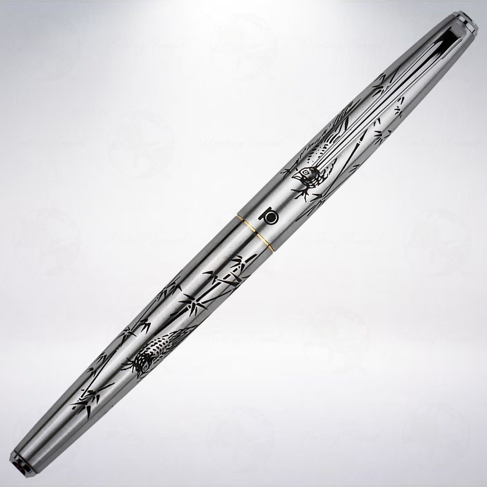 日本 Platinum 白金 14K 蝕刻鋼筆: 竹雞-細節圖2