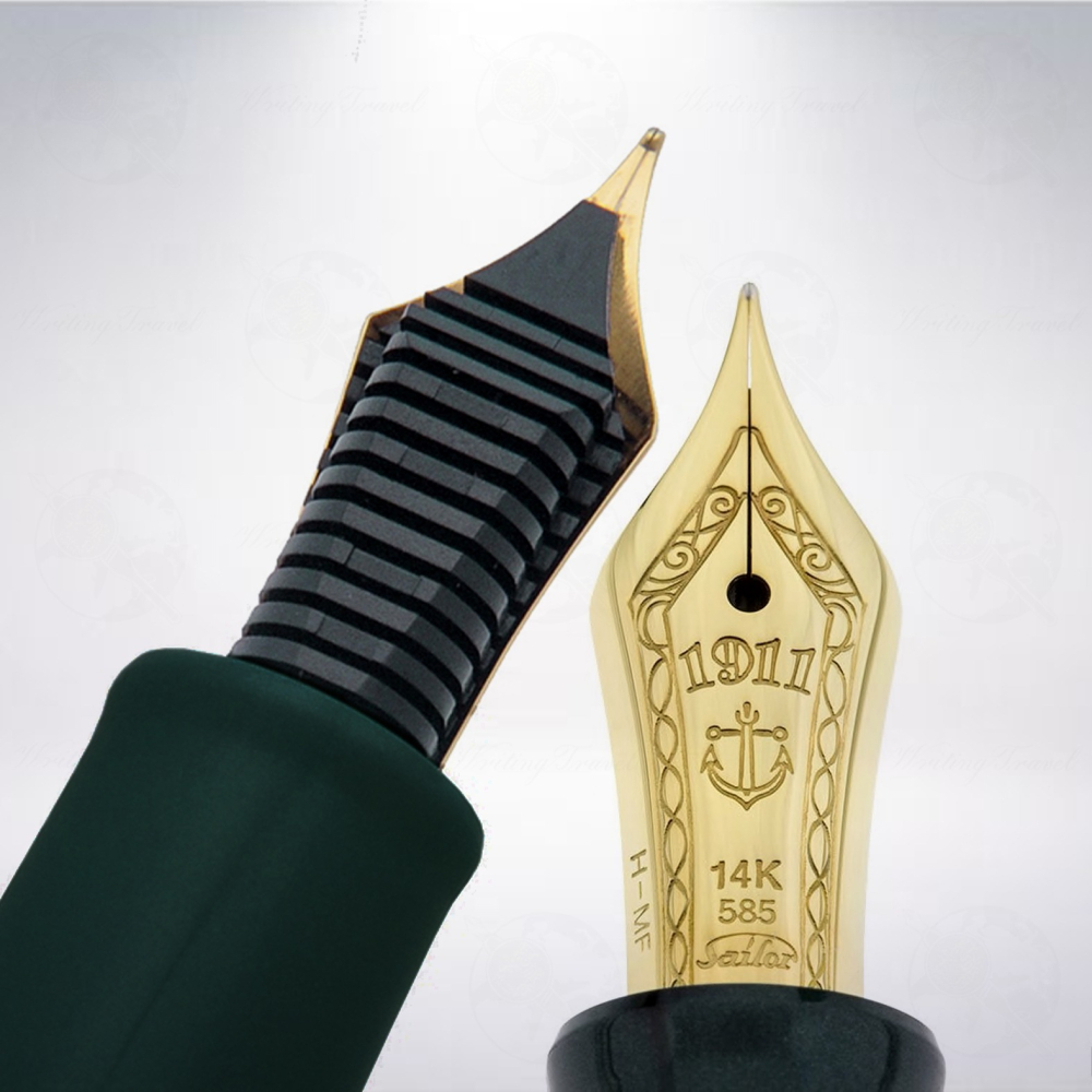 日本 SAILOR 寫樂 SHIKIORI 四季織 雪月空葉14K鋼筆: 万葉-細節圖3