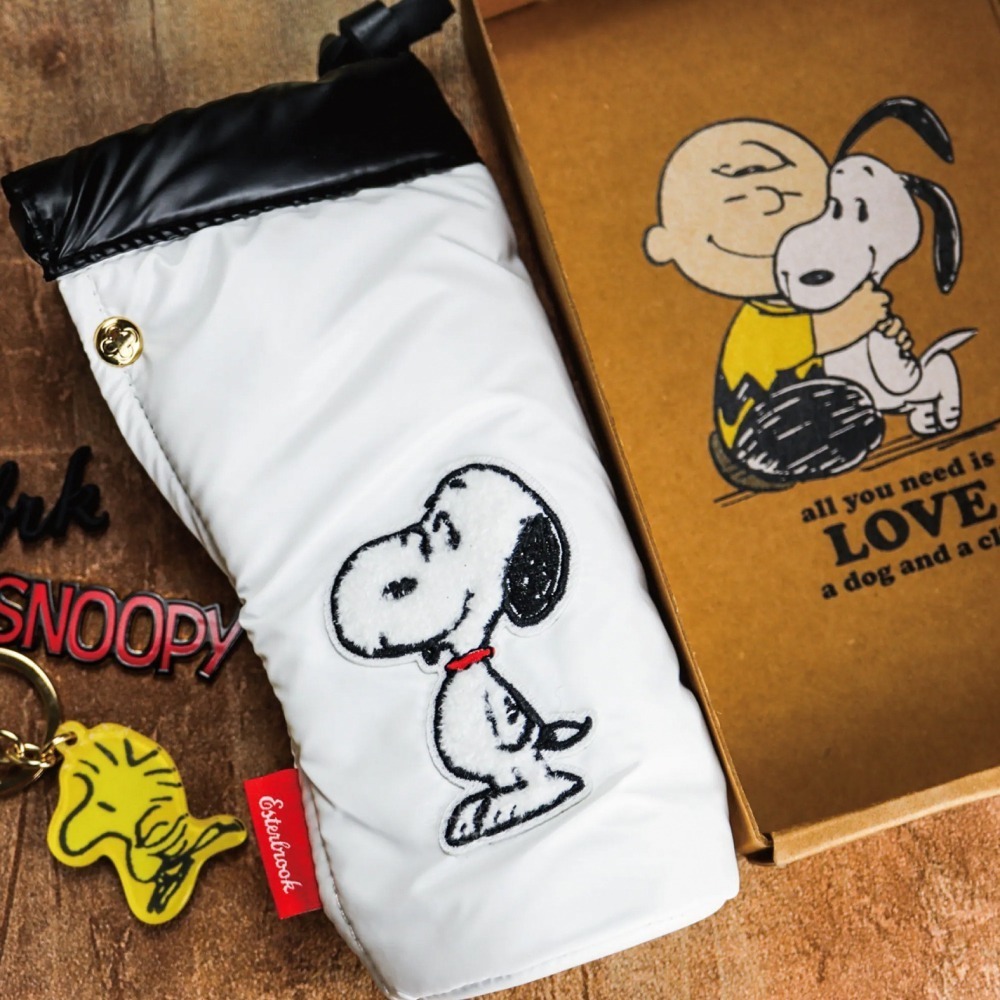 美國 Esterbrook Peanuts 花生漫畫75週年紀念聯名款 2GO CUP 直立式筆袋: 史努比-細節圖2