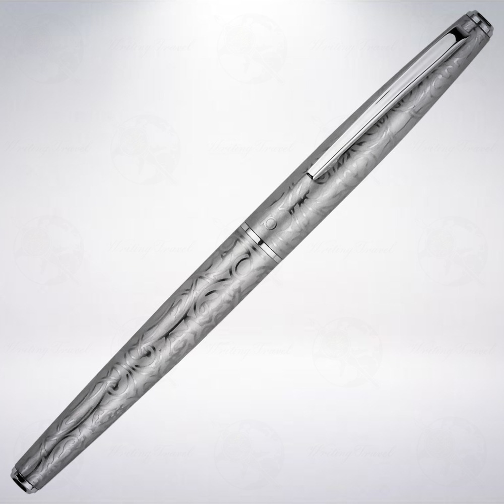 日本 Platinum 白金 PTA-500 不鏽鋼唐草紋書法尖鋼筆-細節圖2