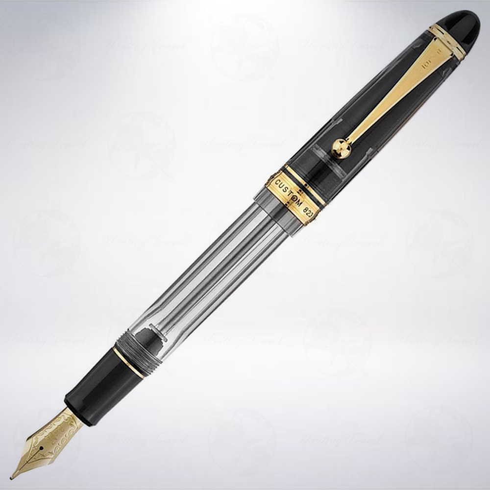 日本 PILOT 百樂 CUSTOM 823 負壓上墨鋼筆: 透明/Transparent-細節圖2