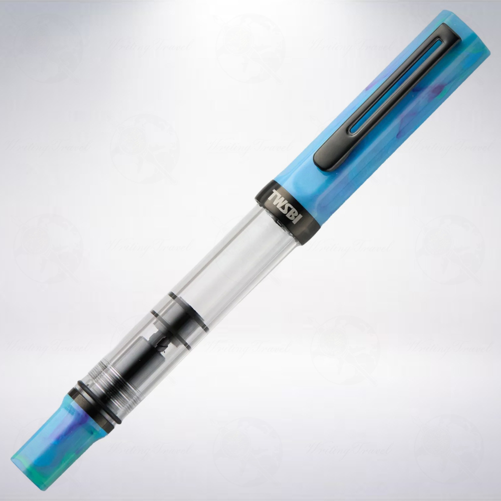 台灣 TWSBI 三文堂 ECO 活塞吸墨式鋼筆: 宇宙藍&黑鈦-細節圖2