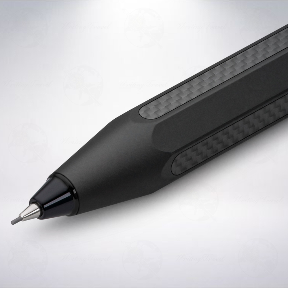 德國 Kaweco AC Sport 碳纖維自動鉛筆: 黑色/Black-細節圖2
