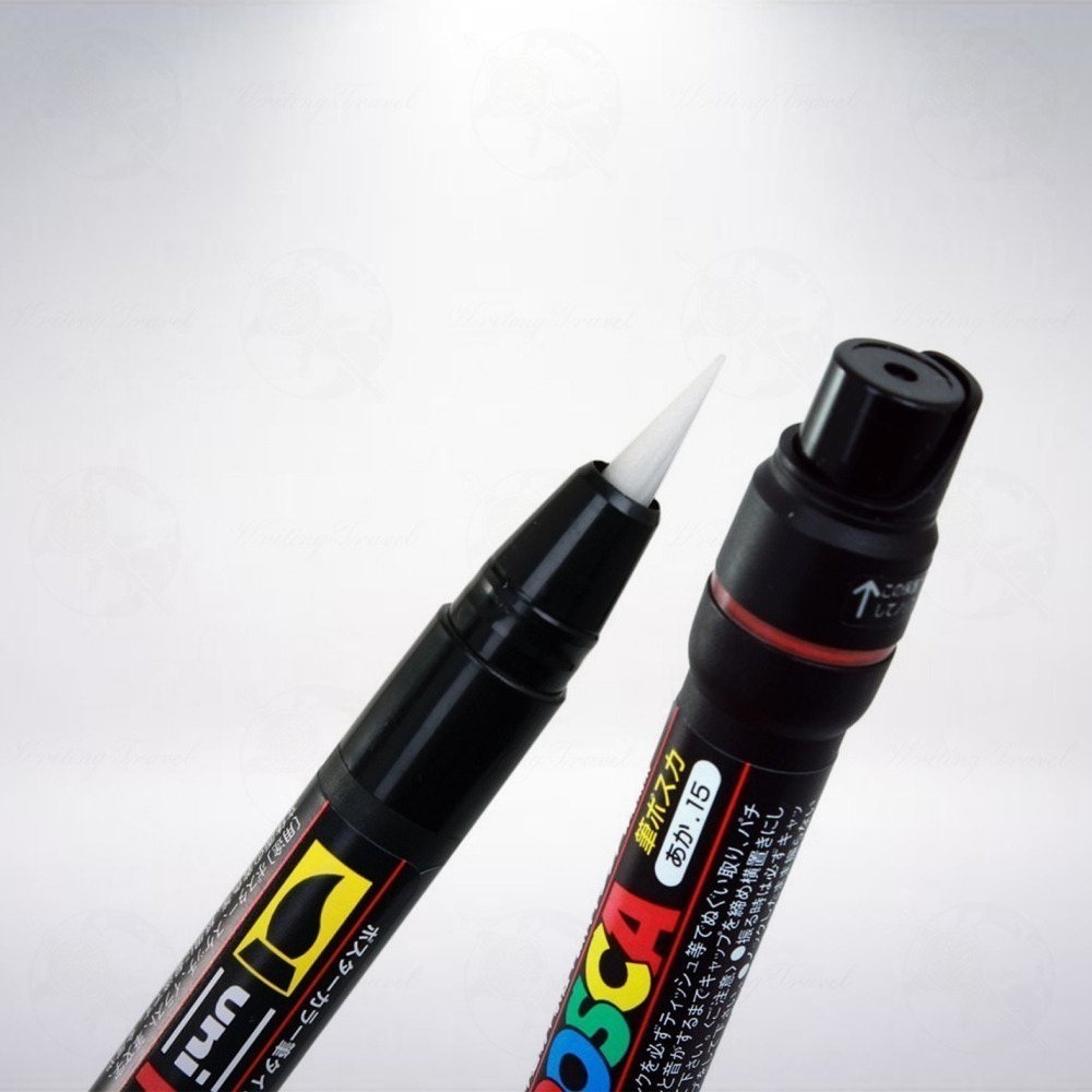 日本 三菱鉛筆 uni POSCA Marker Brush 軟筆刷麥克筆-細節圖2