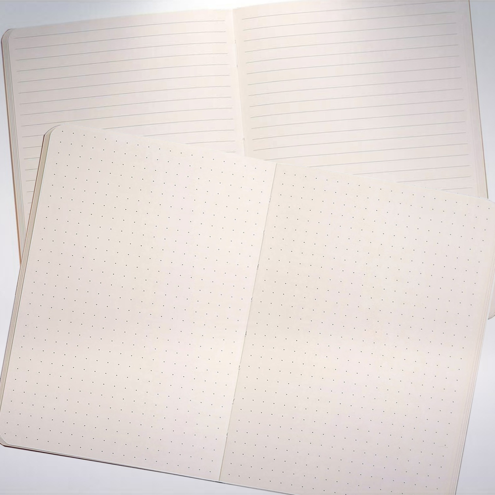 法國 RHODIA Rhodiarama A5 軟皮筆記本: 煙燻玫瑰/Rose Smoke-細節圖2