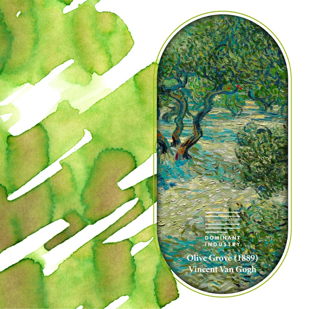 韓國 DOMINANT INDUSTRY 梵谷畫家系列鋼筆專用墨水: 橄欖園/Olive Grove-細節圖2
