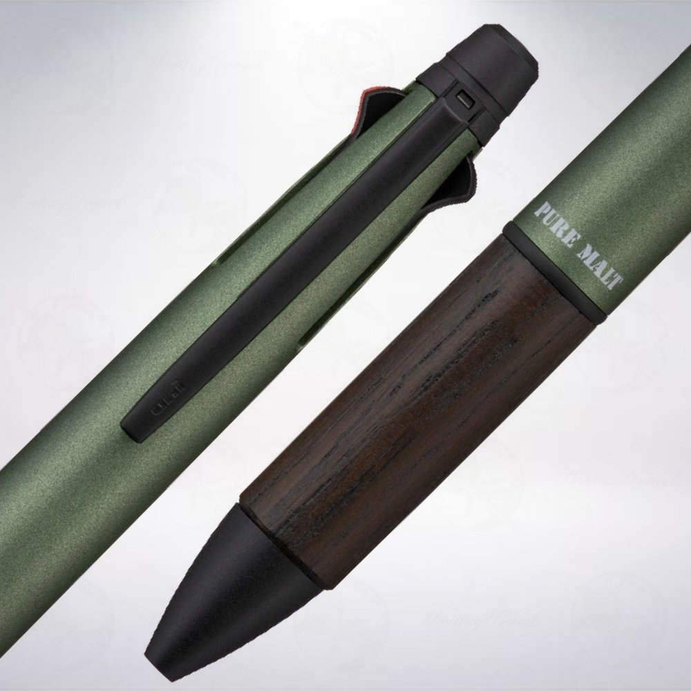 日本 三菱鉛筆 uni PURE MALT 5機能多用筆: 森林綠/Forest Green-細節圖2