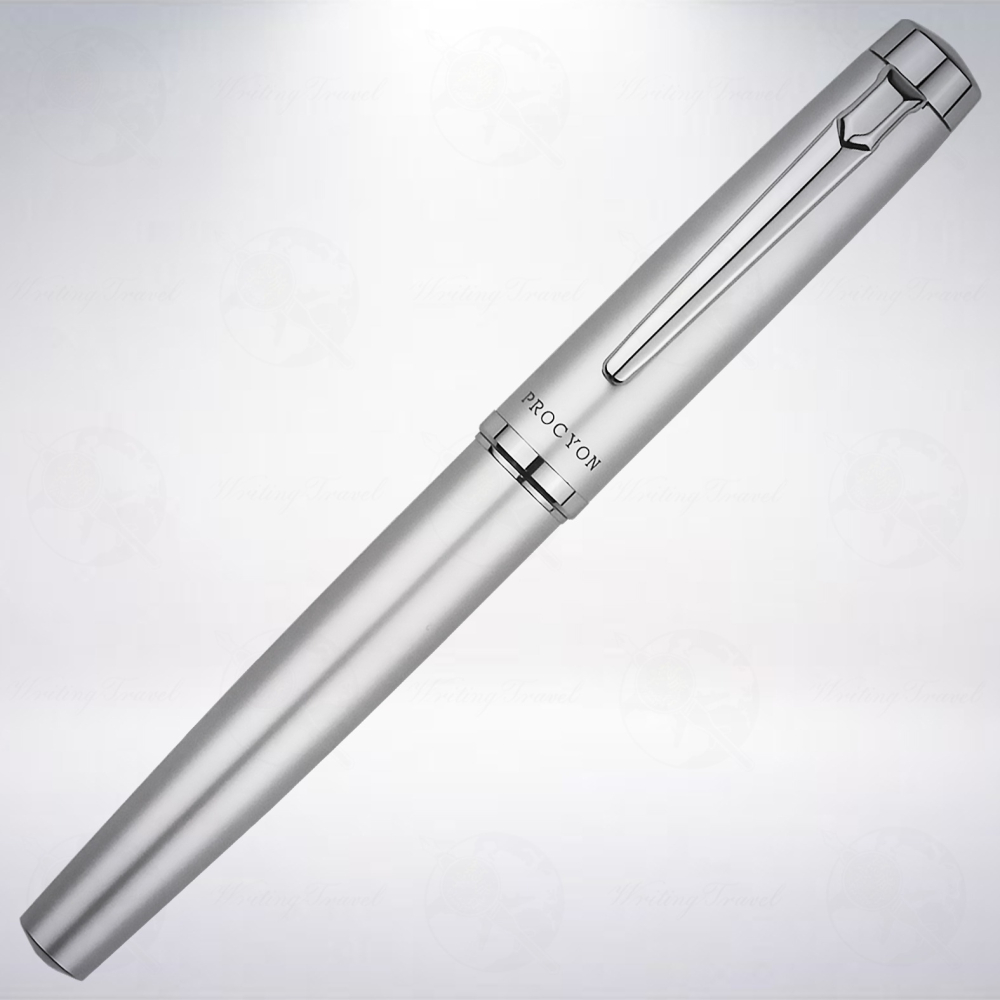 日本 Platinum 白金 PROCYON LUSTER 鋼筆: 銀色-細節圖2