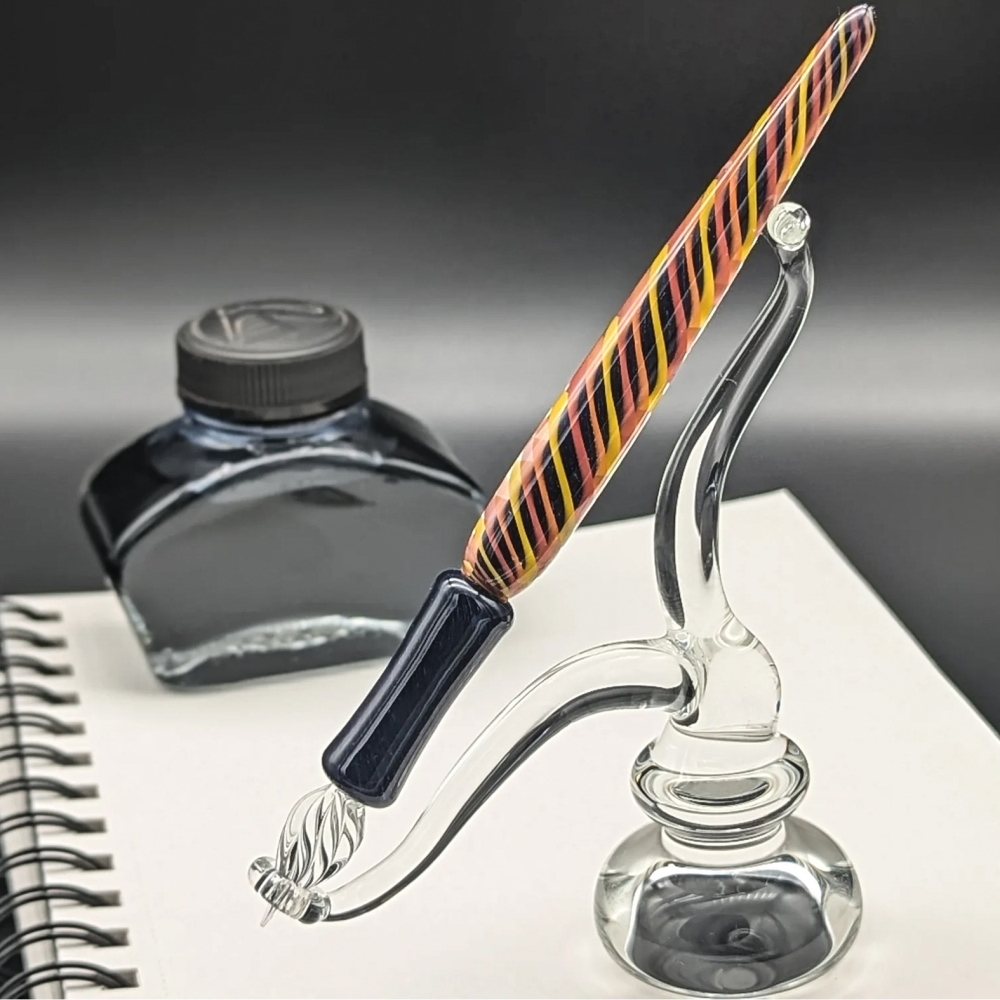 日本 花火硝子 Hanabi  Resplendent 書法筆尖玻璃筆: 糖果/Candy-細節圖2