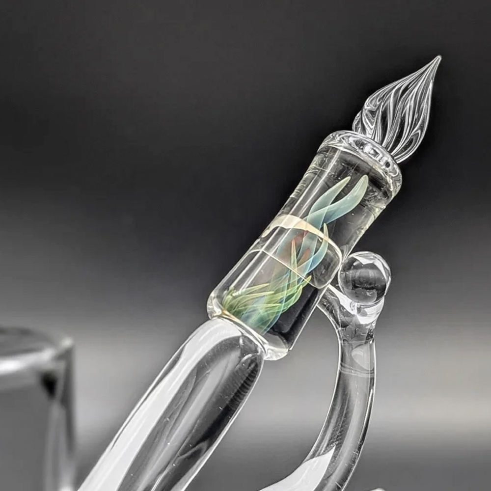 日本 花火硝子 Hanabi  Resplendent 藝術家筆尖玻璃筆: 雙點流動/Double Dot-細節圖2