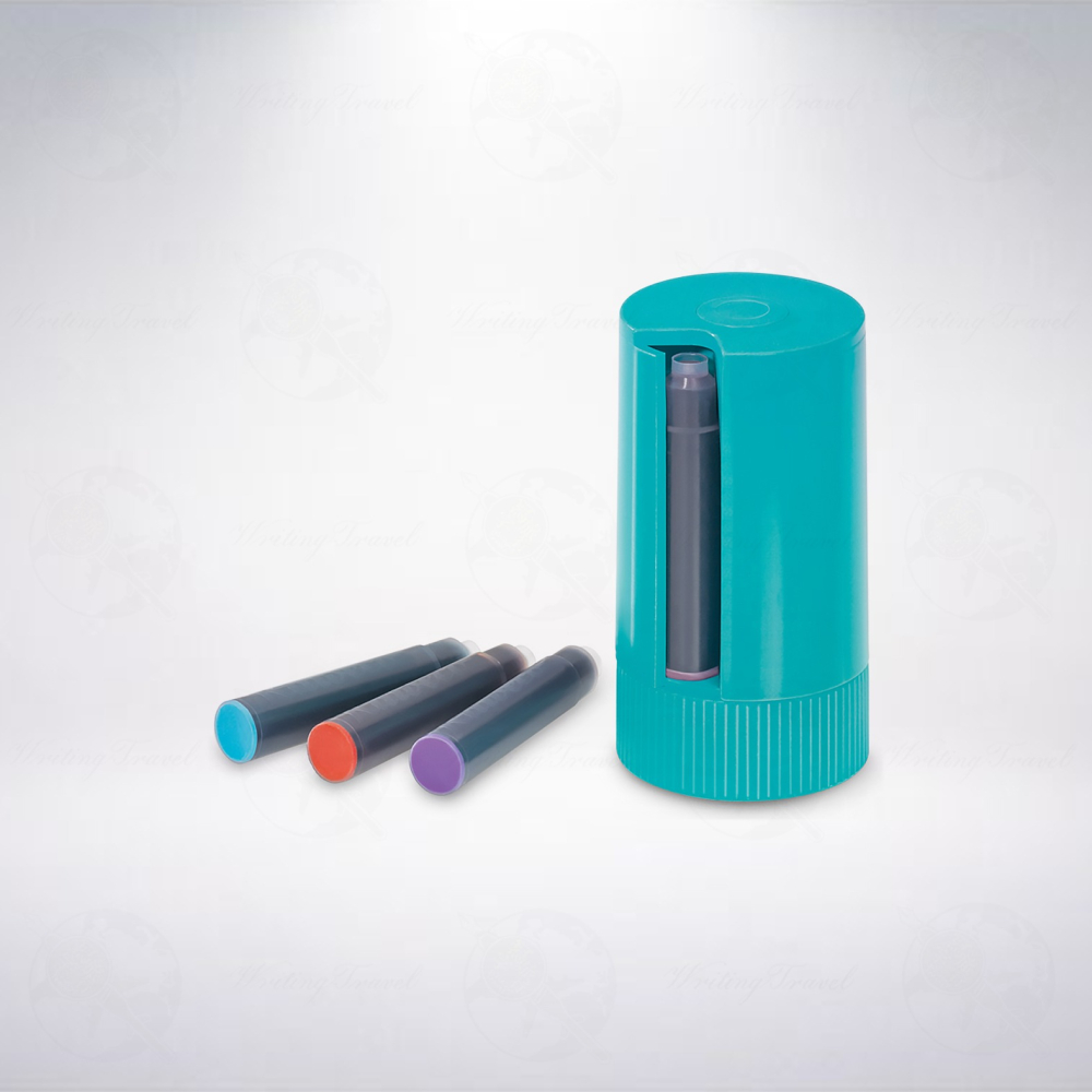 德國 Kaweco Twist&Test Cartridge Dispenser 8支裝卡式墨水分配盒: 土耳其藍-細節圖2