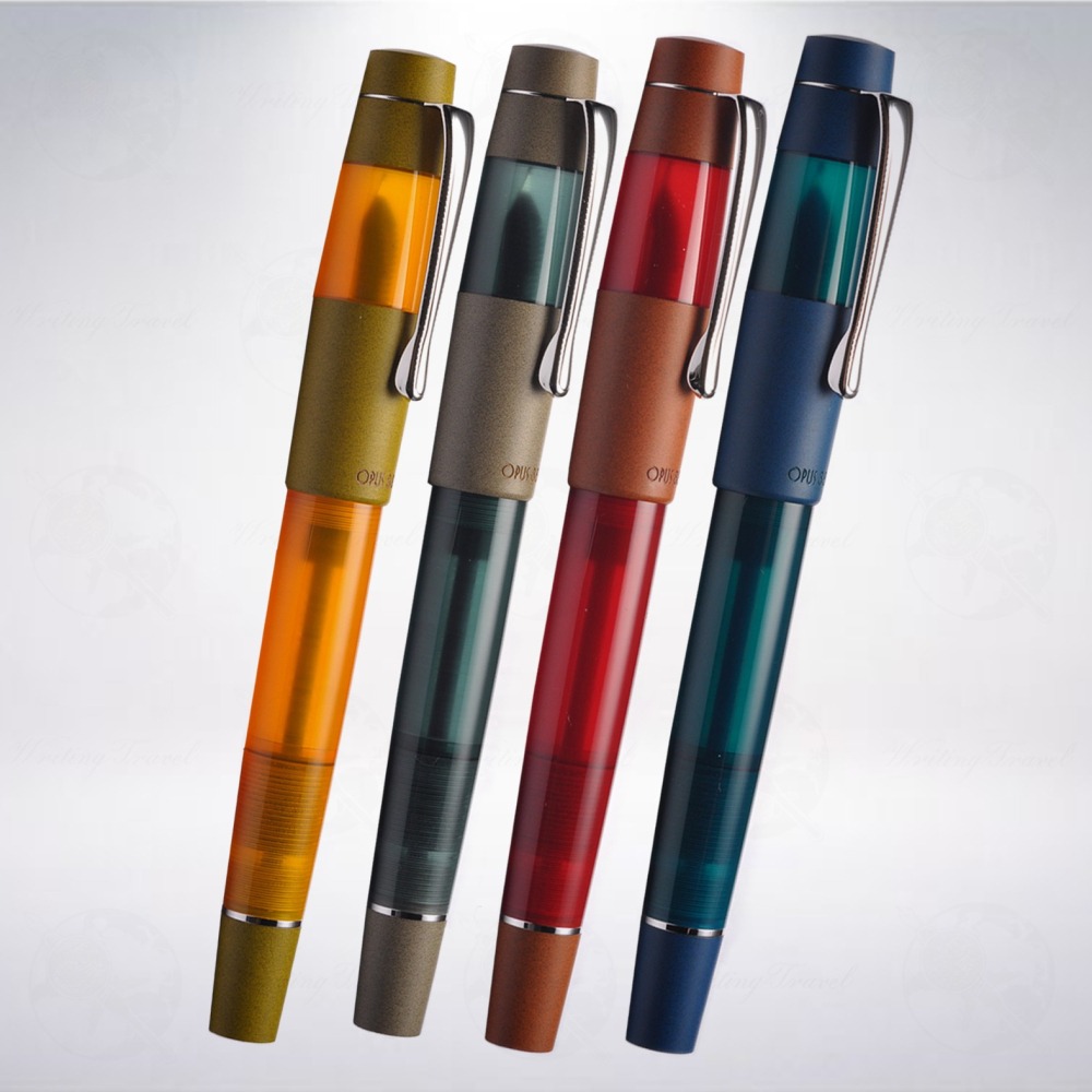 台灣 製筆精基 OPUS 88 KOLORO 滴入式鋼筆: 葵/蒼/丹/青-細節圖4