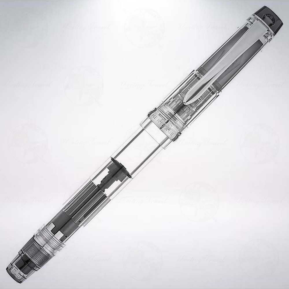 日本 PILOT 百樂 Custom Heritage 92 14K 鋼筆: 透明/Transparent-細節圖2