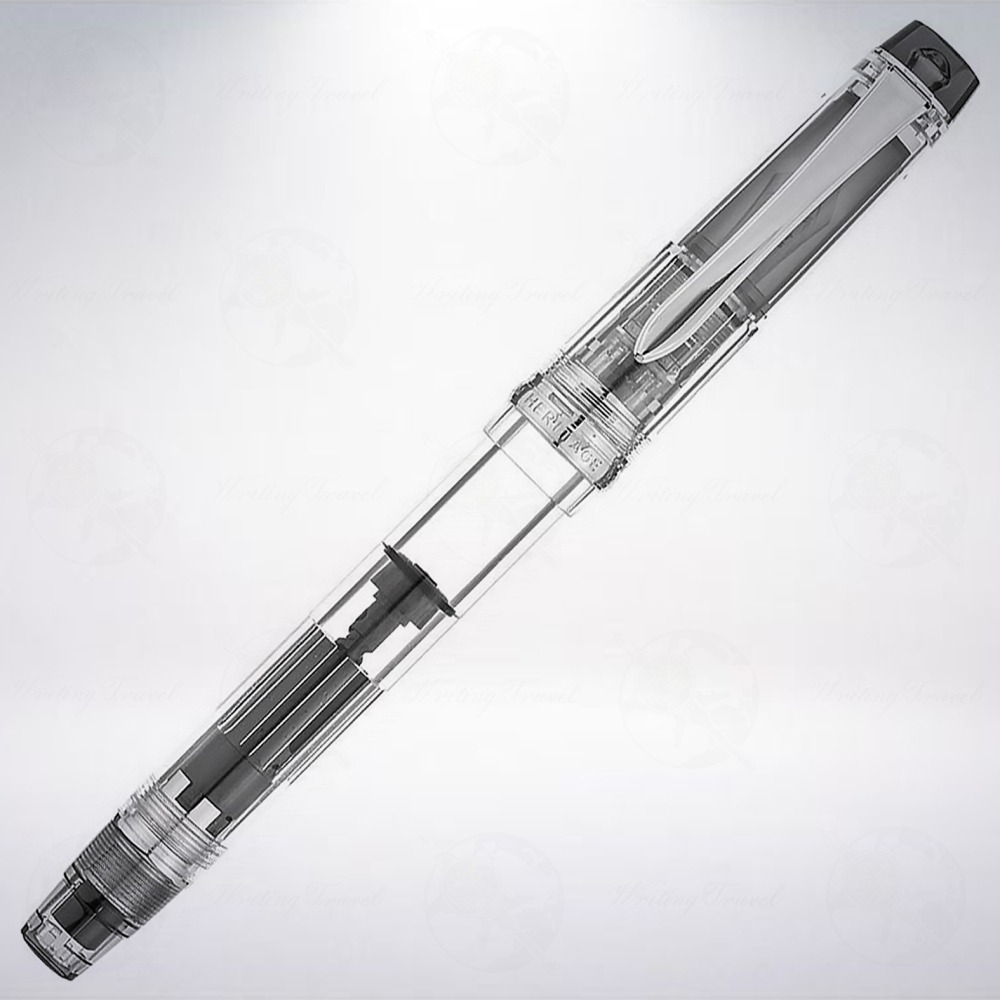 日本 PILOT 百樂 Custom Heritage 92 14K 鋼筆: 透明/Transparent-細節圖2