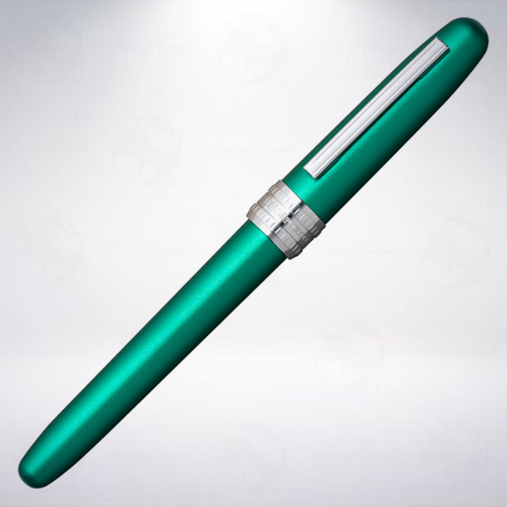 日本 Platinum 白金 PLAISIR 鋼筆: 翠綠色/Teal Green-細節圖2