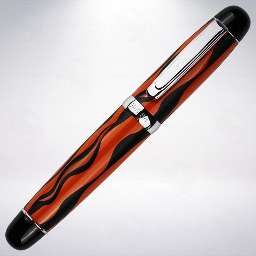 台灣 製筆精基 OPUS 88 Mini Pocket 口袋型正統滴入式鋼筆: 孟加拉虎/Bengal Tiger-細節圖2