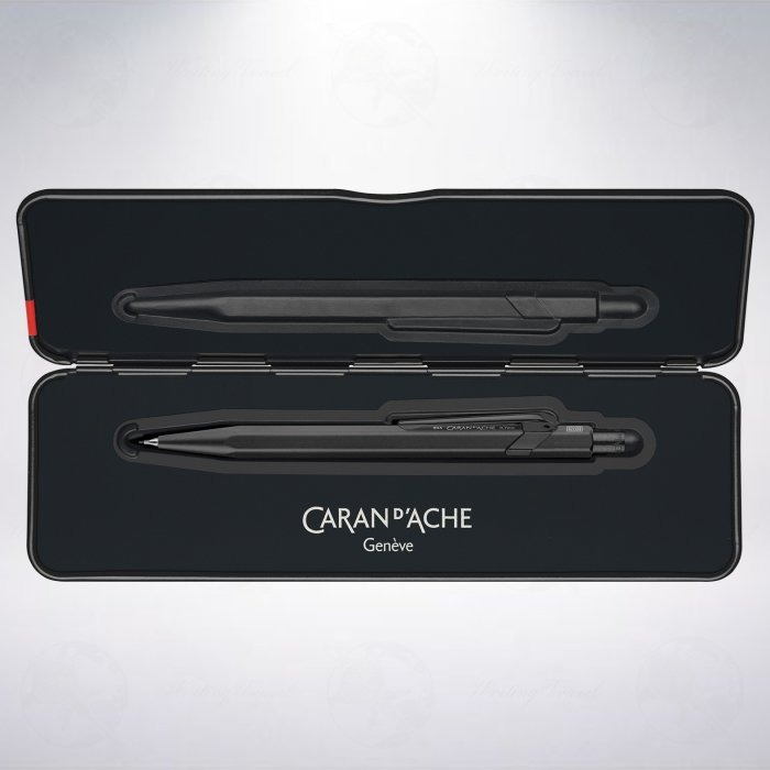瑞士 卡達 CARAN D＇ACHE 844 PREMIUM 自動鉛筆: 時尚黑/Black Code-細節圖2