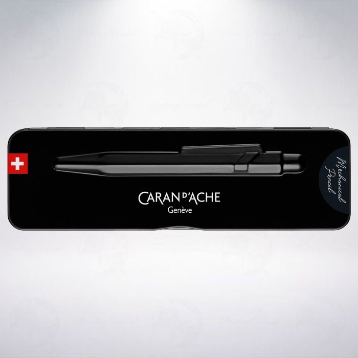 瑞士 卡達 CARAN D＇ACHE 844 PREMIUM 自動鉛筆: 時尚黑/Black Code-細節圖3