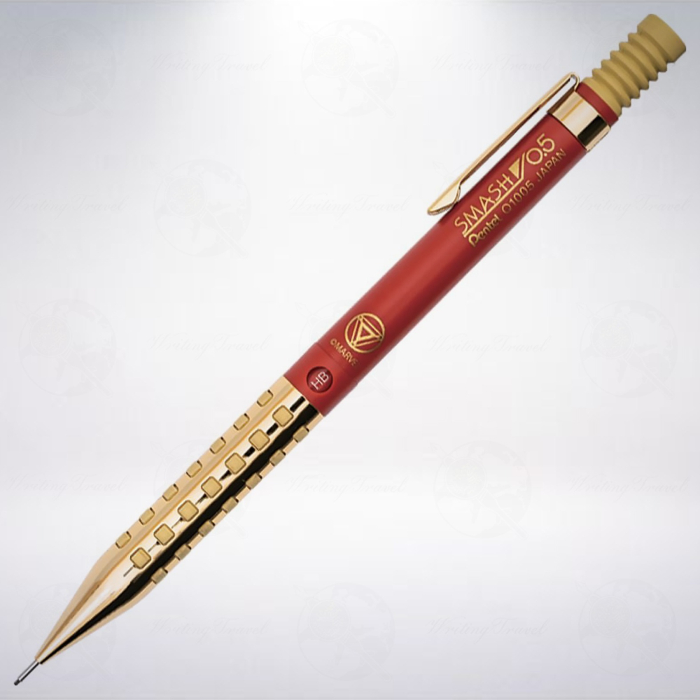 日本 Pentel SMASH Kitera MARVEL 0.5mm 限定版自動鉛筆: 鋼鐵人-細節圖2