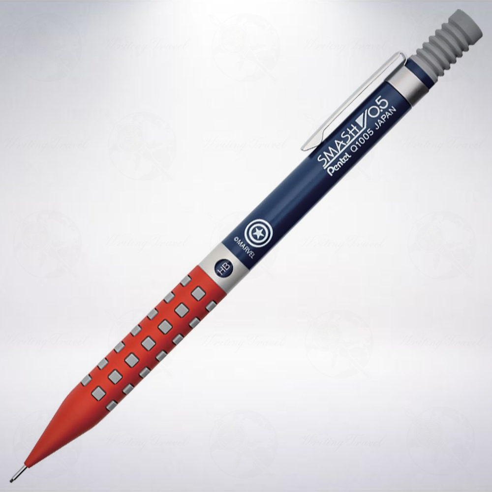 日本 Pentel SMASH Kitera MARVEL 0.5mm 限定版自動鉛筆: 美國隊長-細節圖2
