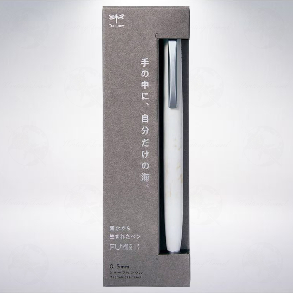 日本 蜻蜓 Tombow FUMI 0.5mm 自動鉛筆: 貝殼白/Shell White-細節圖2