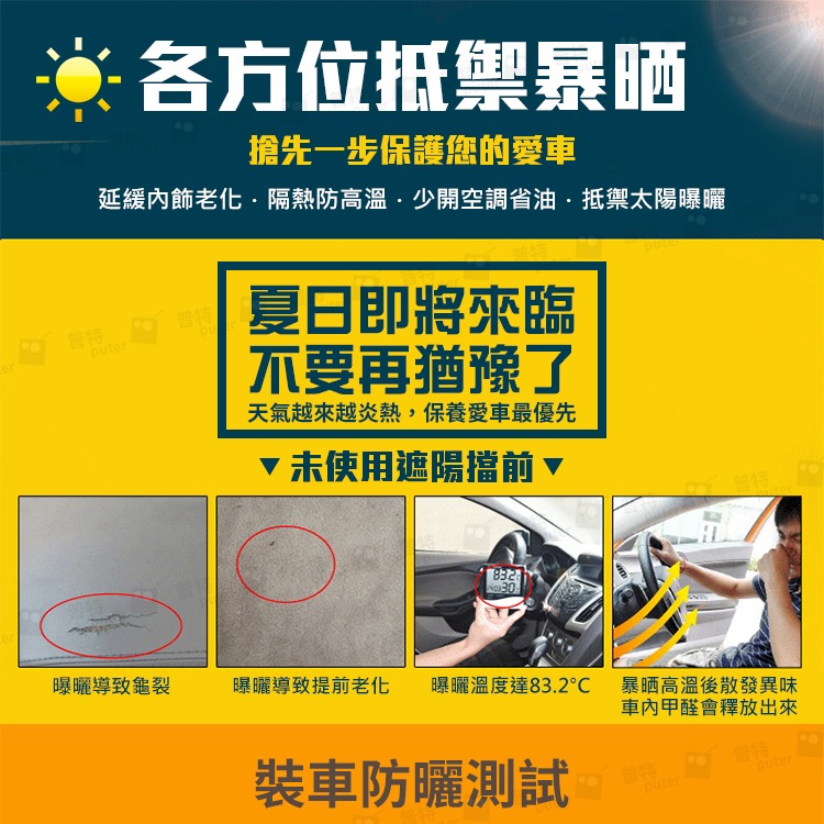 SUV款 轎車款 前檔遮陽板 汽車遮陽板 前擋遮陽 車窗遮陽 車子遮陽【CV0142】普特車旅精品-細節圖2