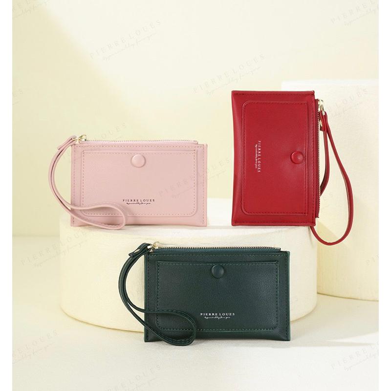質感PU皮多功能零錢包可放卡片 新款韓版可愛迷你手拎包 時尚百搭小錢包 多隔層 好收納 順滑拉鍊 攜帶方便 薄款卡片包-細節圖3