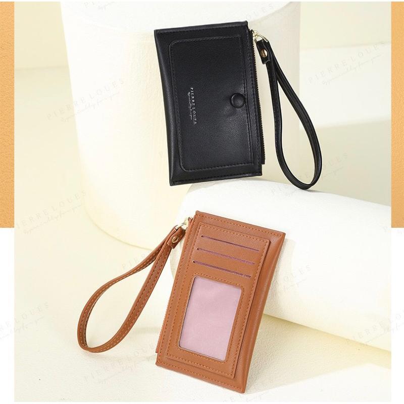 質感PU皮多功能零錢包可放卡片 新款韓版可愛迷你手拎包 時尚百搭小錢包 多隔層 好收納 順滑拉鍊 攜帶方便 薄款卡片包-細節圖4