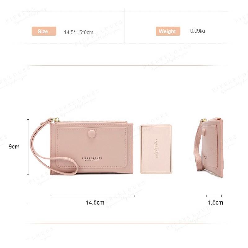 質感PU皮多功能零錢包可放卡片 新款韓版可愛迷你手拎包 時尚百搭小錢包 多隔層 好收納 順滑拉鍊 攜帶方便 薄款卡片包-細節圖9