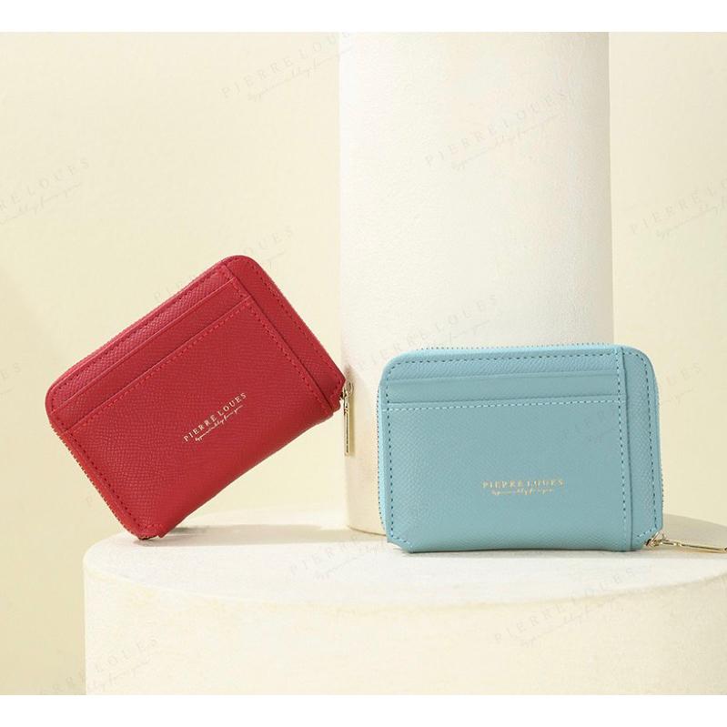 馬卡龍色多卡位零錢包 拉鍊滑順 簡約大容量時尚女士 零錢包卡片包-細節圖3