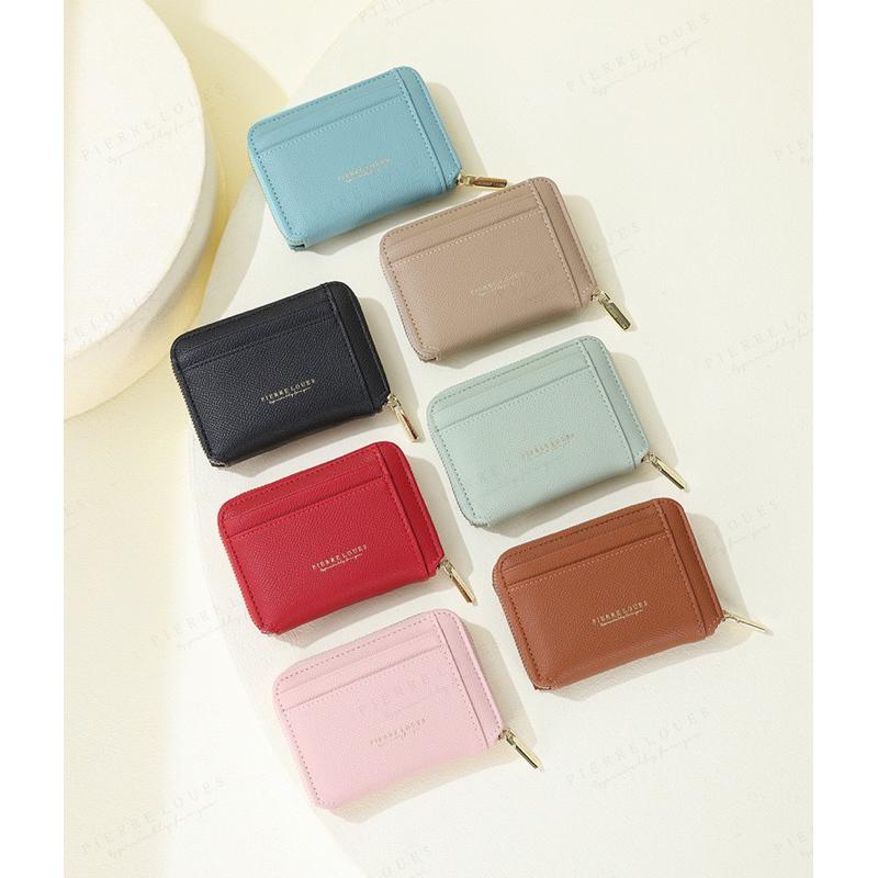 馬卡龍色多卡位零錢包 拉鍊滑順 簡約大容量時尚女士 零錢包卡片包-細節圖4