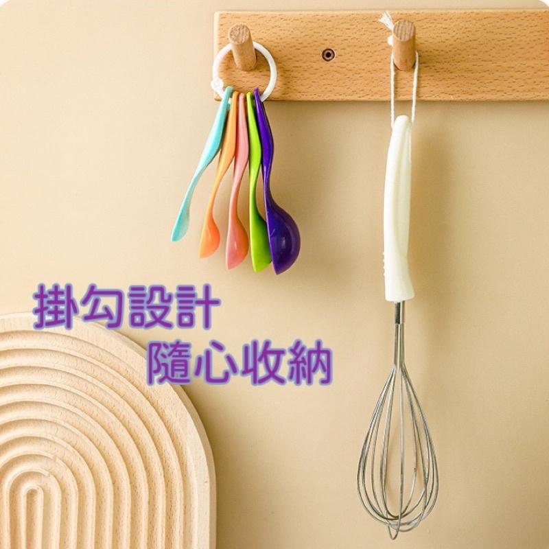 彩色量勺五件組 可拆分 調味匙 刻度量匙 湯匙 茶匙 克勺 奶粉勺 調料勺 料理烘培度量匙 毫升勺 5支入 台灣出貨-細節圖7