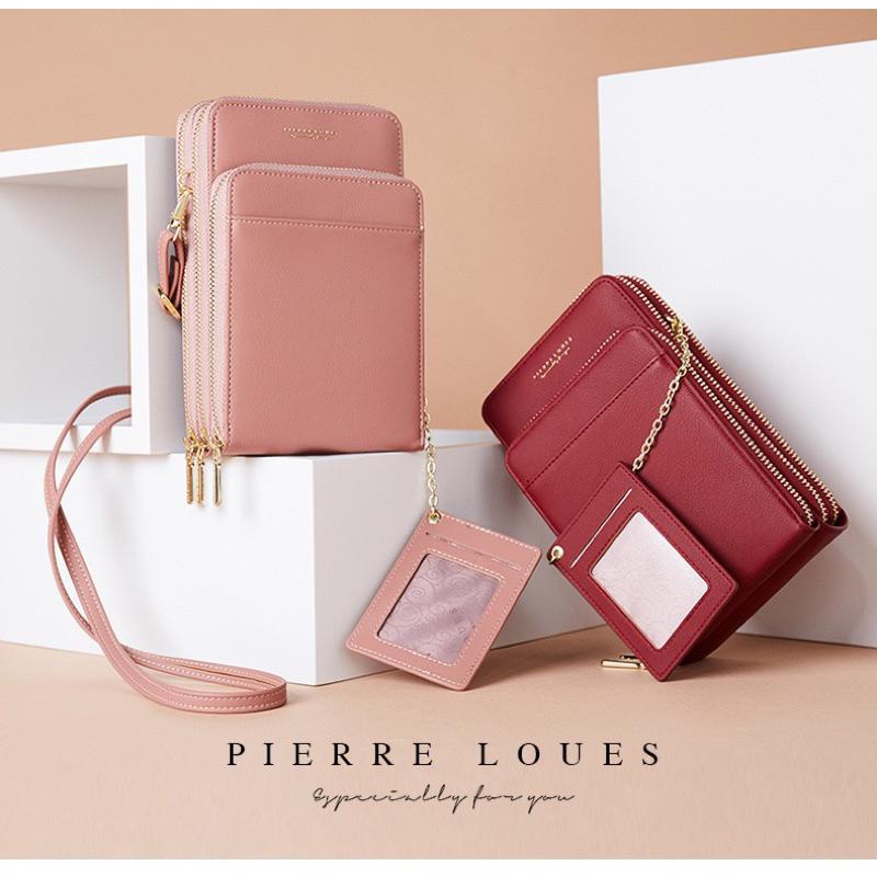 新款多隔層PU手機包 時尚風琴包 簡約百搭 多功能斜跨包 實用斜背包 韓版小包 便攜 肩帶可調整長短 肩帶可拆卸 附卡套-細節圖2