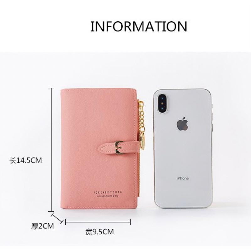 新款多隔層中夾 糖果色皮夾 時尚簡約 短款鈔票夾雙摺零錢包 柔軟PU皮質 大開口 多卡夾 多功能 素面 防磨耐刮-細節圖9